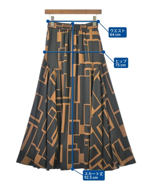 FRAY I.D（フレイアイディー）ロング・マキシ丈スカート 黒 サイズ:1(M位) レディース/2200663339051