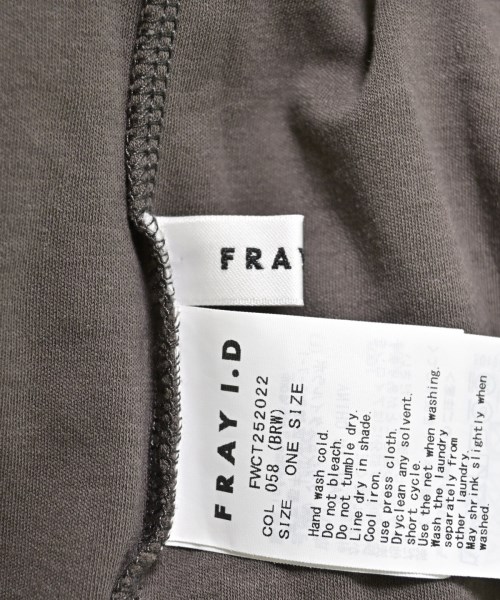 FRAY I.D（フレイアイディー）Tシャツ・カットソー 茶 サイズ:ONE レディース/2200664469023