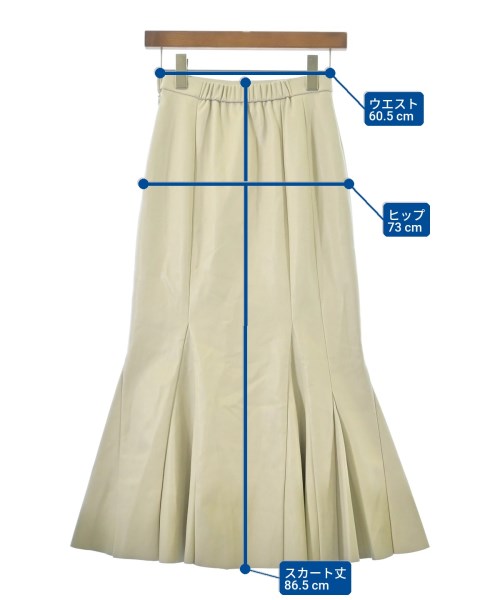 FRAY I.D（フレイアイディー）ロング・マキシ丈スカート 白 サイズ:0(XS位) レディース/2200666073082