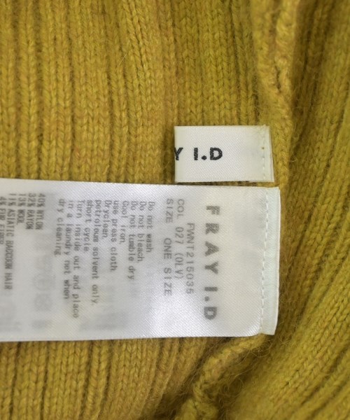 FRAY I.D（フレイアイディー）ニット・セーター 黄 サイズ:ONE レディース/2200667505049