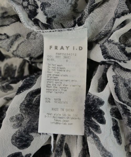 FRAY I.D（フレイアイディー）ワンピース 白 サイズ:0(S位) レディース/2200720480016