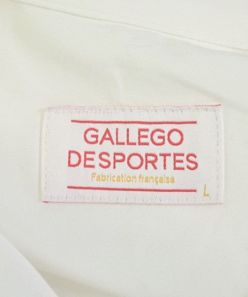 GALLEGO DESPORTES（ギャレゴデスポート）カジュアルシャツ 白 サイズ:L メンズ/2200687698080