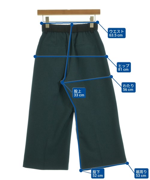 soffitto（ソフィット）クロップドパンツ 緑 サイズ:2(M位) レディース/2200634256028