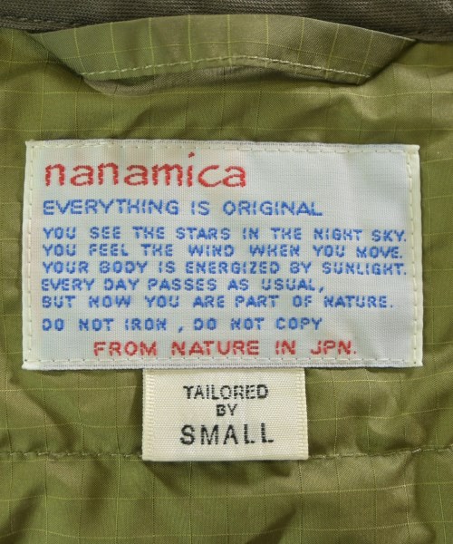 nanamica（ナナミカ）ダウンジャケット/ダウンベスト カーキ サイズ:S メンズ/2200637617031