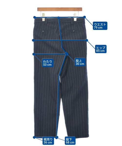 nanamica（ナナミカ）スラックス 紺 サイズ:32(L位) メンズ/2200640463038