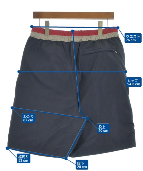nanamica（ナナミカ）ショートパンツ 紺 サイズ:32(L位) メンズ/2200613136150