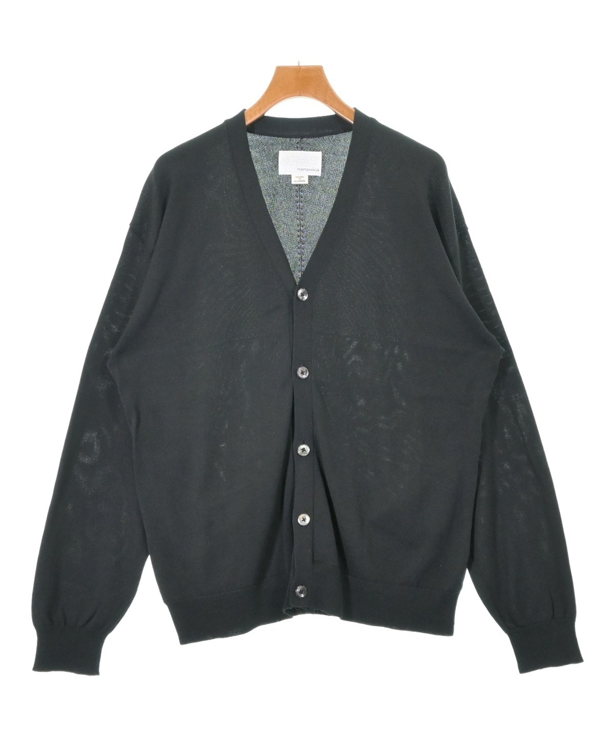 nanamica カーディガン　ブラックLサイズ nanamica（ナナミカ）カーディガン 黒 サイズ:XL メンズ/2200609480120