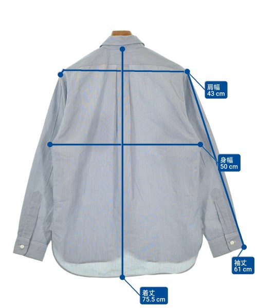 nanamica（ナナミカ）カジュアルシャツ 青 サイズ:S メンズ/2200680557025