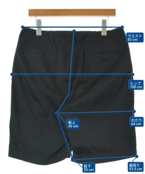 nanamica（ナナミカ）ショートパンツ 黒 サイズ:32(L位) メンズ/2200661921074
