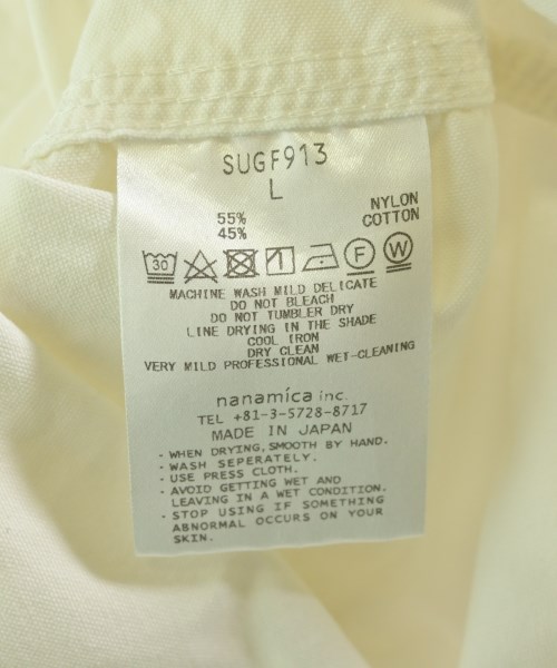 nanamica（ナナミカ）カジュアルシャツ 白 サイズ:L メンズ/2200707354064