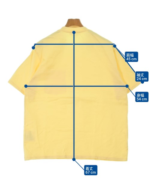 DIGAWEL（ディガウェル）Tシャツ・カットソー 黄 サイズ:1(S位) メンズ/2200623375044