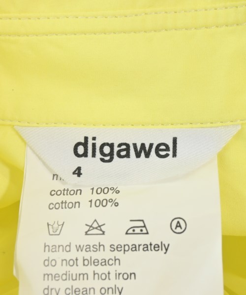 DIGAWEL（ディガウェル）カジュアルシャツ 黄 サイズ:1(S位) メンズ/2200672172083