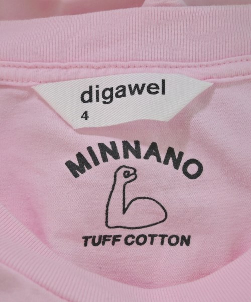 DIGAWEL（ディガウェル）Tシャツ・カットソー ピンク サイズ:7(XL位) メンズ/2200645192230