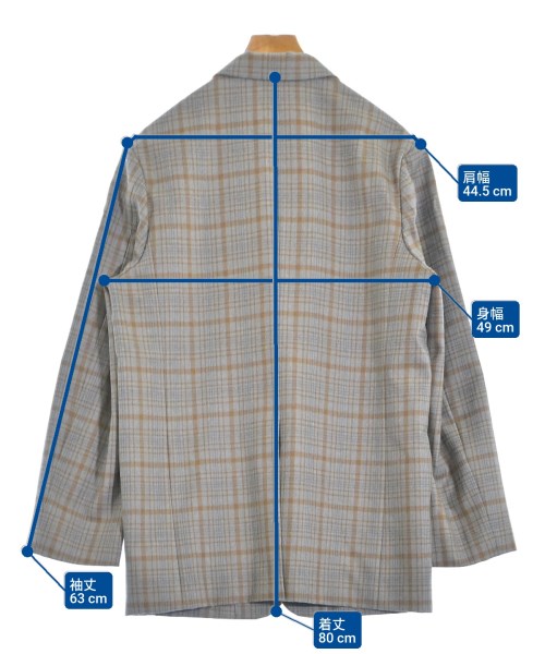 DIGAWEL（ディガウェル）テーラードジャケット グレー サイズ:1(S位) メンズ/2200665197055