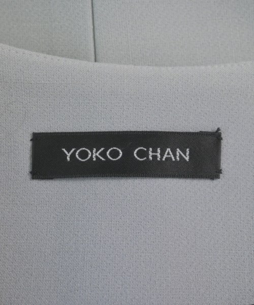YOKO CHAN（ヨーコチャン）ノーカラージャケット 青 サイズ:38(M位) レディース/2200617225034