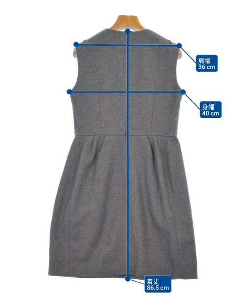 YOKO CHAN（ヨーコチャン）ワンピース グレー サイズ:36(S位) レディース/2200626369064