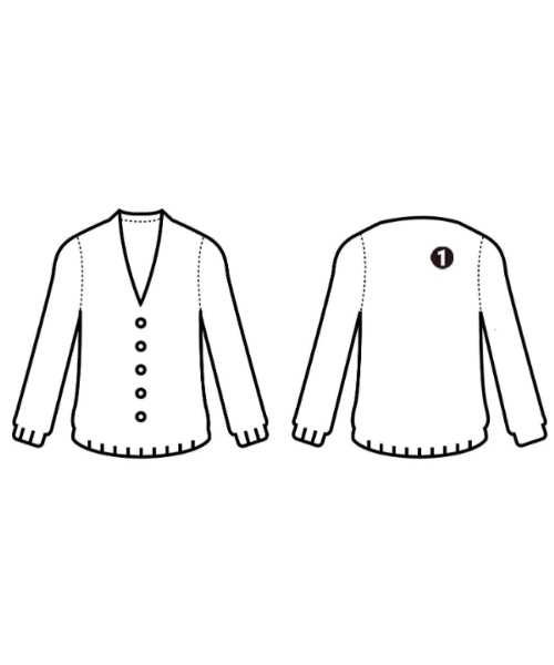 YOKO CHAN（ヨーコチャン）カーディガン 黒 サイズ:38(M位) レディース/2200674543140