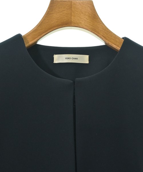 YOKO CHAN（ヨーコチャン）ノーカラージャケット 紺 サイズ:36(S位) レディース/2200678804049