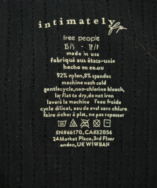 FREE PEOPLE（フリーピープル）Tシャツ・カットソー 黒 サイズ:XS/S レディース/2200679787099