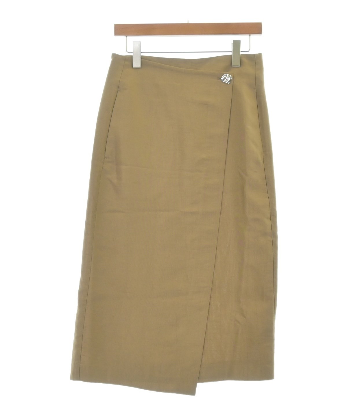 【美品】VINCE ヴィンス ラップ風 ロングスカート S 0サイズ Vince（ヴィンス）ロング・マキシ丈スカート 茶 サイズ:0(XS位