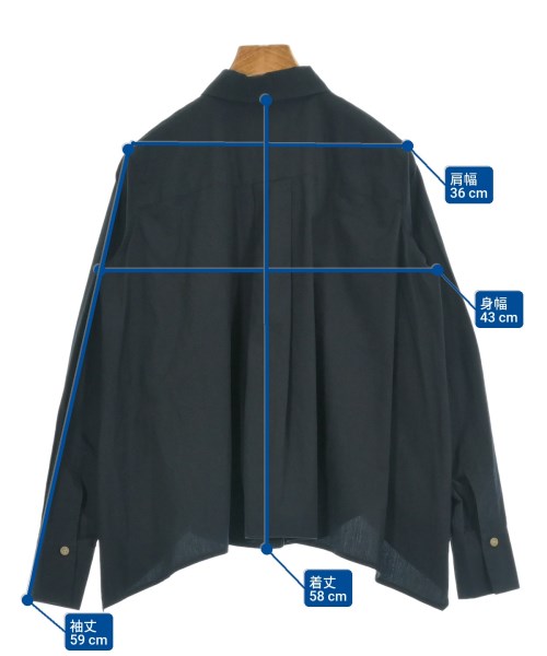 Vince（ヴィンス）カジュアルシャツ 黒 サイズ:XS レディース/2200648635024