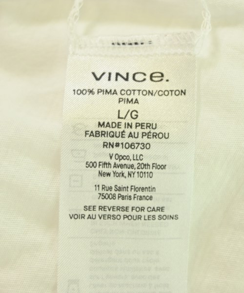 Vince（ヴィンス）Tシャツ・カットソー 白 サイズ:L レディース/2200700292059