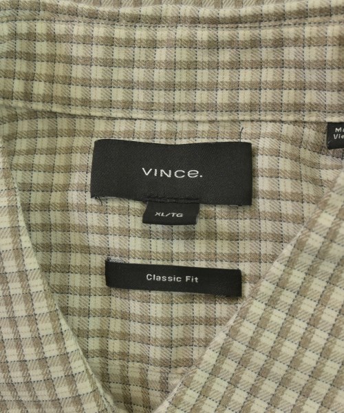 Vince（ヴィンス）カジュアルシャツ ベージュ サイズ:XL メンズ/2200706870299
