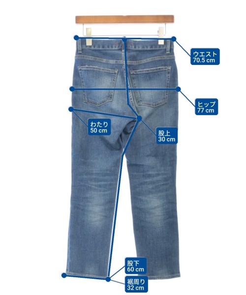 RED CARD（レッドカード）デニムパンツ 青 サイズ:22(XS位) レディース/2200623488010