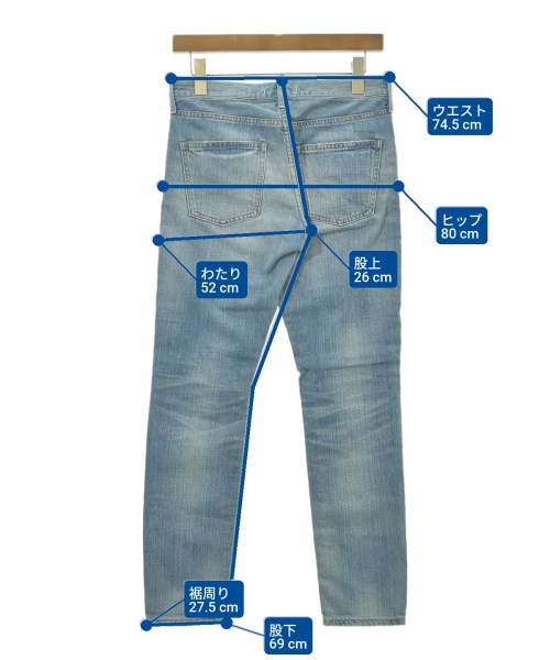 RED CARD（レッドカード）デニムパンツ 青 サイズ:23(XS位) レディース/2200627171017