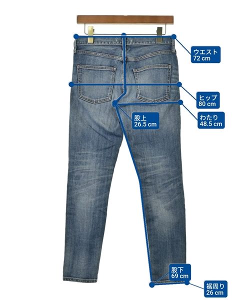 RED CARD（レッドカード）デニムパンツ 青 サイズ:22(XXS位) レディース/2200628028013