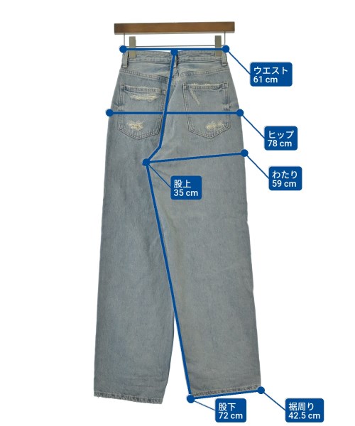 RED CARD（レッドカード）デニムパンツ 青 サイズ:22(XS位) レディース/2200619635039