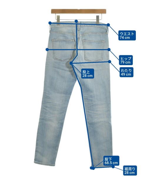 RED CARD（レッドカード）デニムパンツ 青 サイズ:23(XS位) レディース/2200619834036