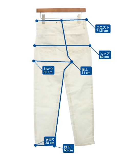 RED CARD（レッドカード）デニムパンツ 白 サイズ:26(M位) レディース/2200618683345