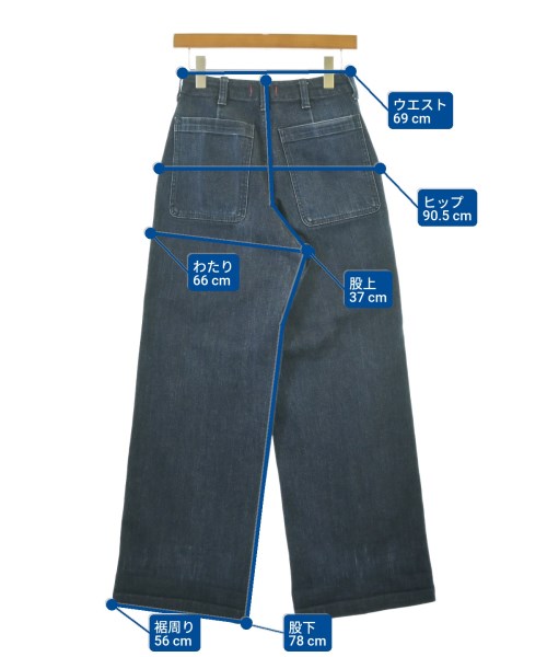 RED CARD（レッドカード）デニムパンツ 青 サイズ:24(S位) レディース/2200679028017