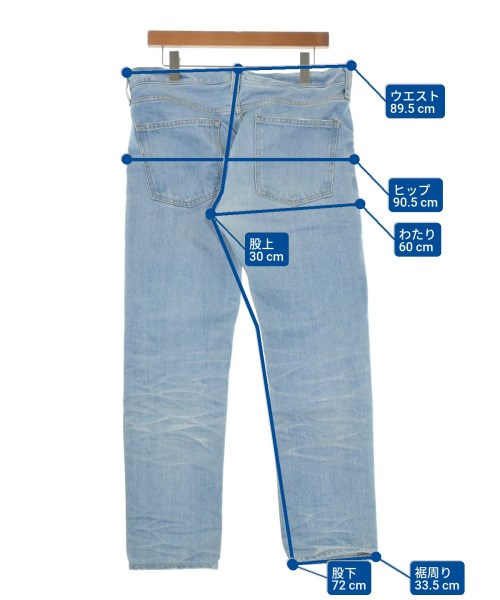 RED CARD（レッドカード）デニムパンツ 青 サイズ:33(L位) メンズ/2200680485014