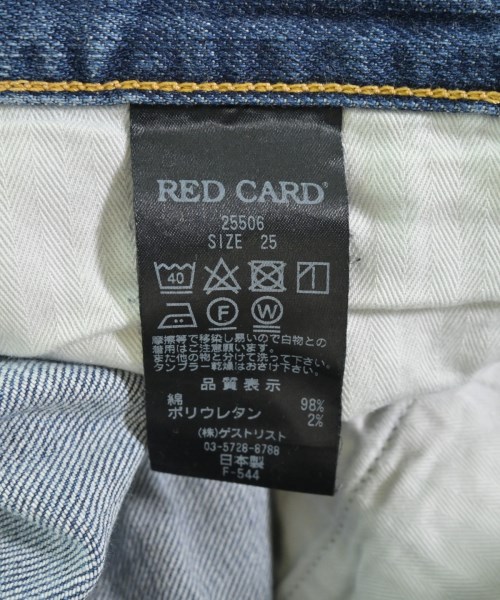 RED CARD（レッドカード）デニムパンツ 紺 サイズ:25(S位) レディース/2200690394030