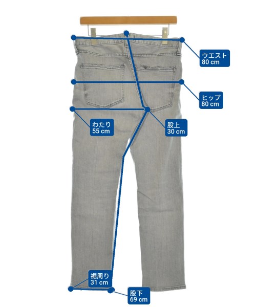 RED CARD（レッドカード）デニムパンツ グレー サイズ:29(S位) メンズ/2200655205012