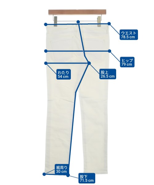 RED CARD（レッドカード）デニムパンツ 白 サイズ:25(S位) レディース/2200656899036
