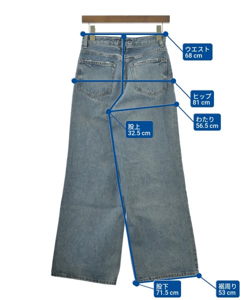 RED CARD（レッドカード）デニムパンツ 青 サイズ:24(S位) レディース/2200654470091