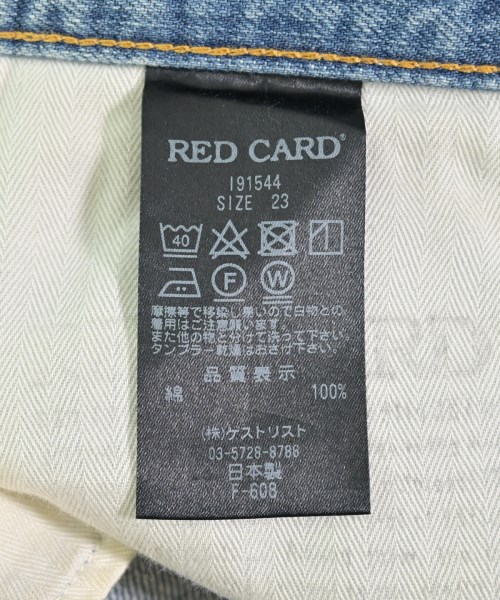 RED CARD（レッドカード）デニムパンツ 青 サイズ:23(XS位) レディース/2200706347029