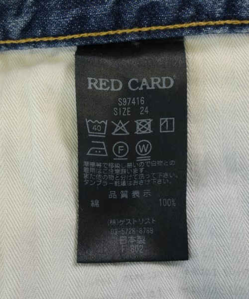 RED CARD（レッドカード）デニムパンツ 紺 サイズ:24(S位) レディース/2200707680057