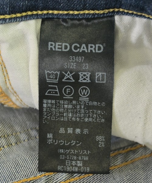 RED CARD（レッドカード）デニムパンツ 紺 サイズ:23(XS位) レディース/2200712002059