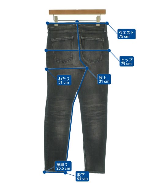 RED CARD（レッドカード）デニムパンツ 黒 サイズ:25(S位) レディース/2200647056042