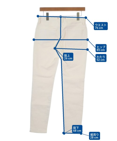 RED CARD（レッドカード）デニムパンツ 白 サイズ:23(XS位) レディース/2200661749067