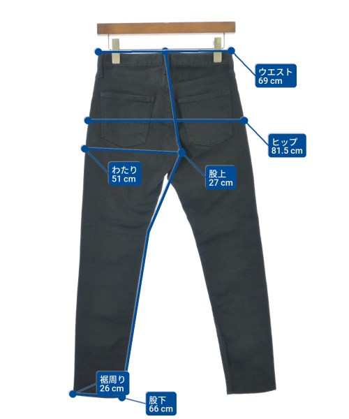 RED CARD（レッドカード）デニムパンツ 黒 サイズ:20(XXS位) レディース/2200668631013