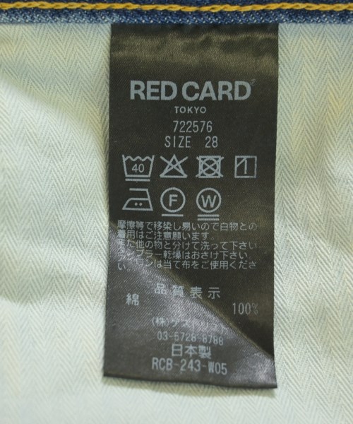 RED CARD（レッドカード）デニムパンツ 青 サイズ:28(L位) レディース/2200723982104