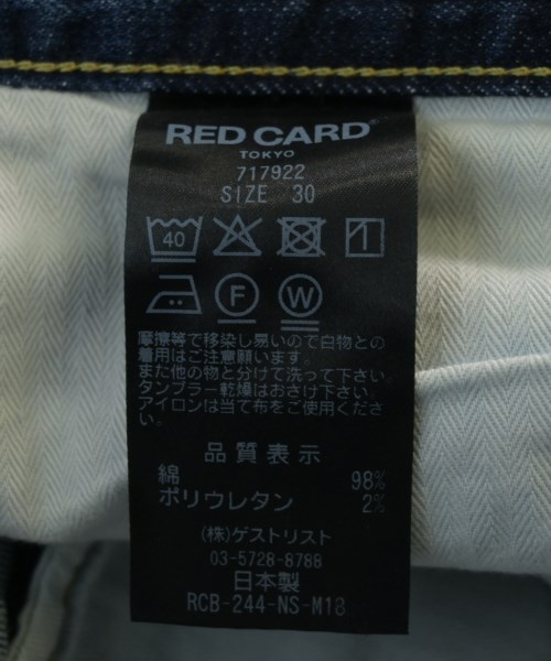 RED CARD（レッドカード）デニムパンツ 紺 サイズ:30(M位) メンズ/2200735936010