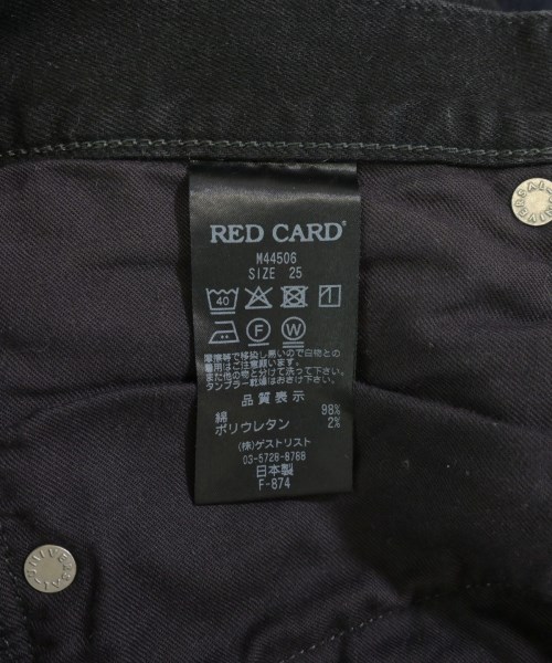 RED CARD（レッドカード）デニムパンツ 黒 サイズ:25(S位) レディース/2200721293028