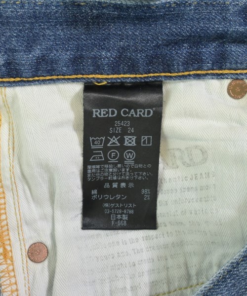 RED CARD（レッドカード）デニムパンツ 青 サイズ:24(S位) レディース/2200721293035