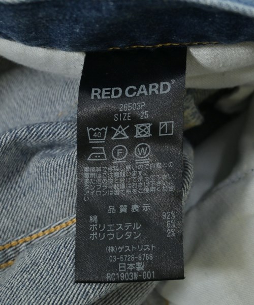 RED CARD（レッドカード）デニムパンツ 青 サイズ:25(S位) レディース/2200723834083